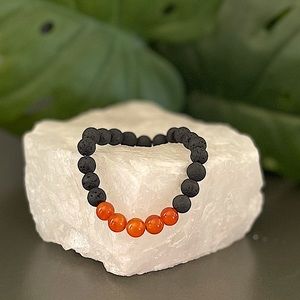 Aromatherapy essential oil BRACELET with CARNELIAN